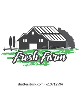 illustration farm logo design.