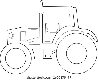 The Illustration of Farmers tools tractors