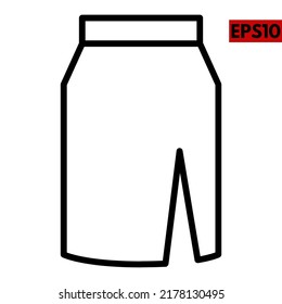 Illustration of fashion line icon