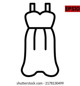 Illustration of fashion line icon