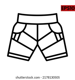 Illustration of fashion line icon