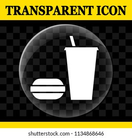 Illustration of fast food vector transparent icon