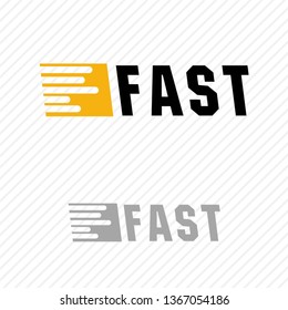 illustration of Fast Logo, fast speed abstract symbol design vector