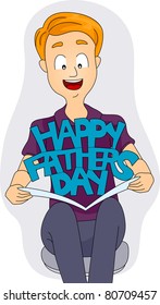 Illustration of a Father's Day Card