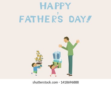 Illustration for Father's Day.
Material for design.