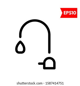 illustration of faucet flat icon