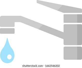 Illustration of faucet.
Illustration of water tap.