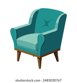 illustration of fauteuil Chair on white