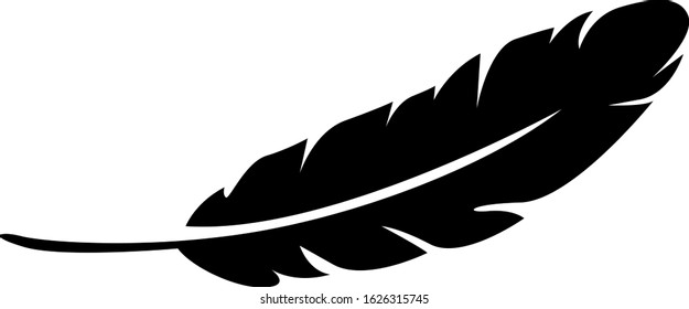 illustration of feather icon, sticker,tshirt print, vector illustration