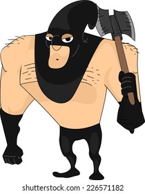 Illustration Featuring a Bulky Executioner