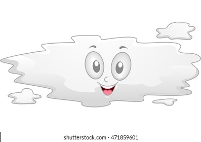 Illustration Featuring a Fog Mascot Smiling Happily