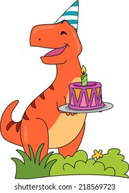 538 T rex happy birthday Images, Stock Photos & Vectors | Shutterstock