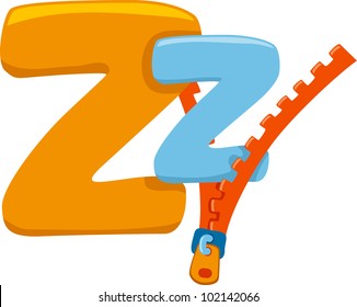 Illustration Featuring the Letter Z