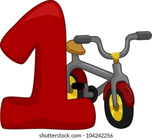 Illustration Featuring the Number 1