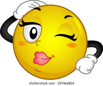 Ilustración con una sonrisa en la cabeza