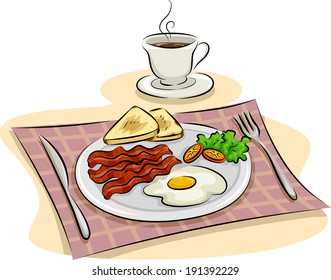 121,508 Breakfast plate Stock Vectors, Images & Vector Art | Shutterstock