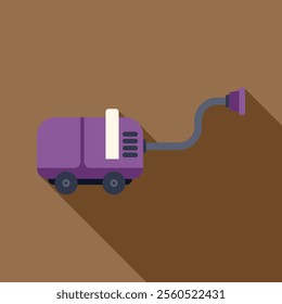 Illustration featuring a vacuum cleaner, highlighting the concept of cleanliness and household chores