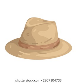 Illustration of fedora hat illustration 