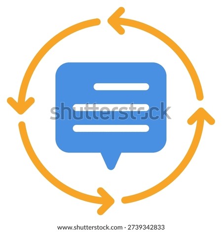 Illustration of feedback loops enhancing communication in remote teams.
