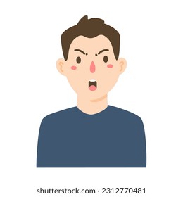 Illustrationsgefühl erschreckt und hilflos