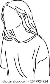 illustration of female icon