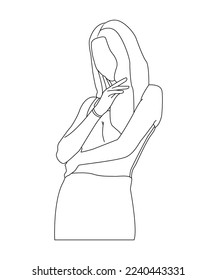 illustration of a female kpop idol on stage dancing while singing image eps.10