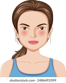 Illustration of a female medical professional