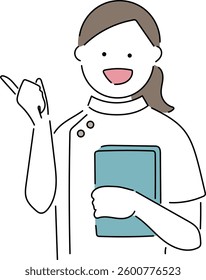 Illustration of a female nurse