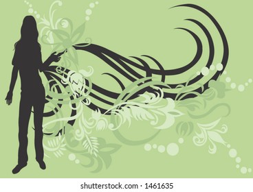 Illustration of a female silhouette