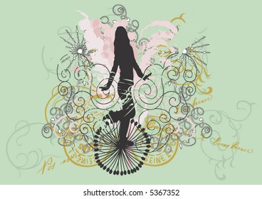 Illustration of a female silhouette