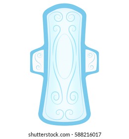 Illustration of the feminine pad