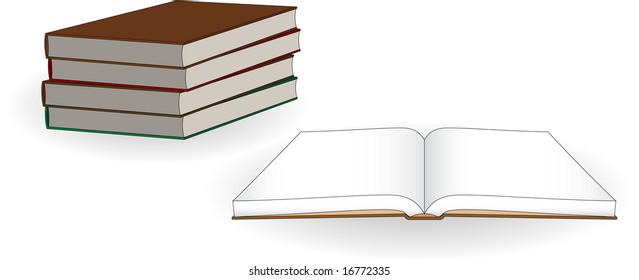 Illustration of a few books