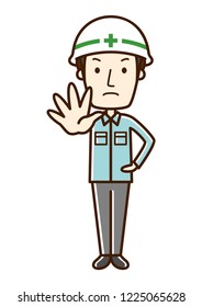 Illustration of field worker.