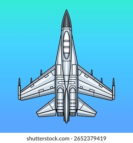 illustration of a fighter jet