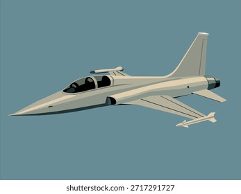 illustration of the fighter jet