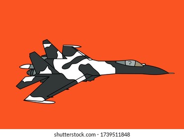 ilustración de un vector de caza