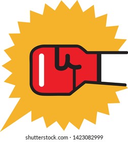 illustration of fighting sport icon