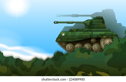 Illustration eines Kampftanks