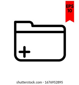 illustration of file flat icon