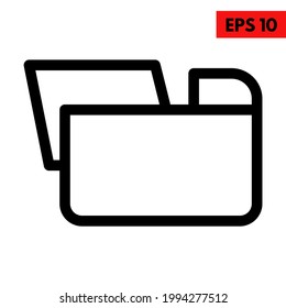 illustration of file line icon