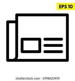 Illustration of file line icon