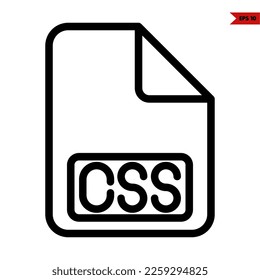 illustration of file line icon 