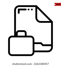 ilustración del icono de línea de archivo 