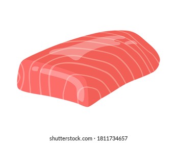 Illustration of fillet of tuna.