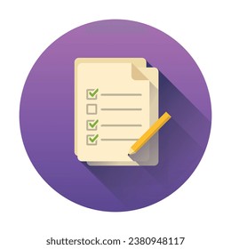 Illustration of filling out documents. An image of a flexible approach to customers