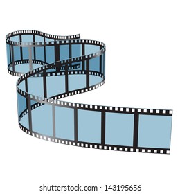 Illustration film on white background. Vector.