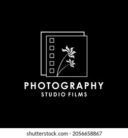 Illustration film photography studio image art video frame flower cinema nature concept logo design vector graphic icon symbol business industry name