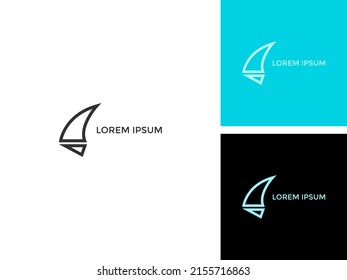 ILLUSTRATION FIN SHARK LOGO DESIGN VECTOR