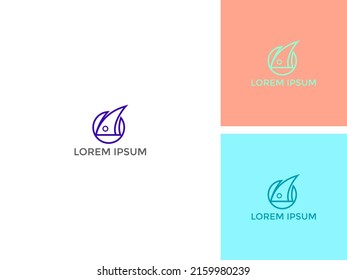 ILLUSTRATION FIN SHARK LOGO DESIGN VECTOR