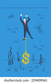 illustration of financial burden